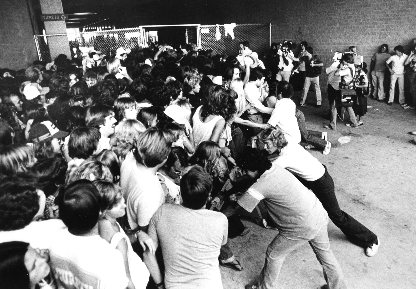 Rolling Stones fan surge